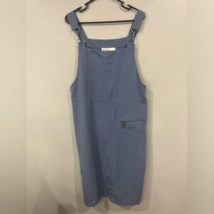 Vintage St. John’s Bay utility dress overalls size large blue